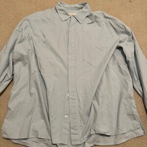 Urban Outfitters Standard Cloth L/S Oversized Blue Button Down Shirt Mens Large